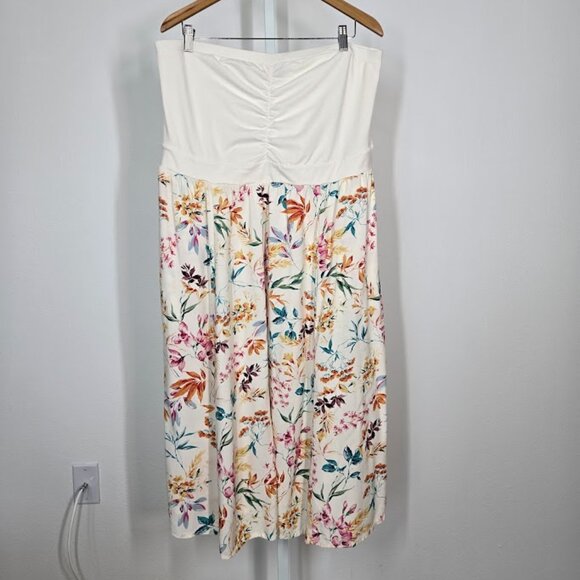 TORRID Midi Jersey Challis Sweetheart Tube Dress Sz 2 - Picture 8 of 10